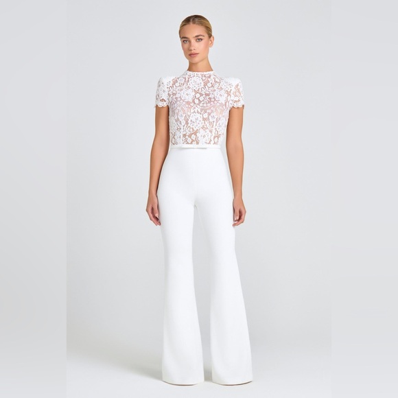 Nadine Merabi Hattie White Jumpsuit - Picture 2 of 8